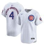 Chicago Cubs #4 Pete Crow-Armstrong White Home Limited Stitched Jersey