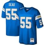 Los Angeles Chargers #55 Junior Seau Blue Stitched Jersey