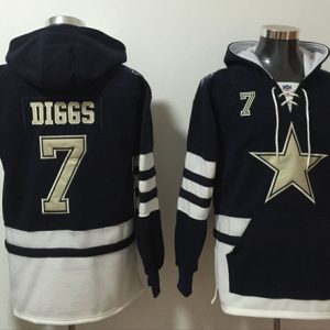 Dallas Cowboys Customized Black Ageless Must-Have Lace-Up Pullover Hoodie