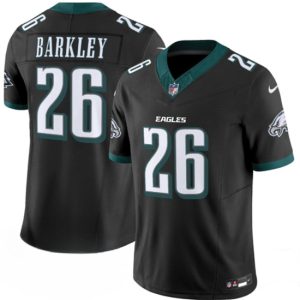 Philadelphia Eagles #26 Saquon Barkley Black 2024 New F.U.S.E. Vapor Untouchable Limited Stitched Jersey