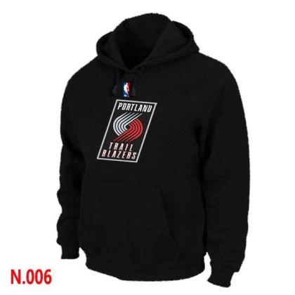 Mens Portland Trail Blazers Black Pullover Hoodie