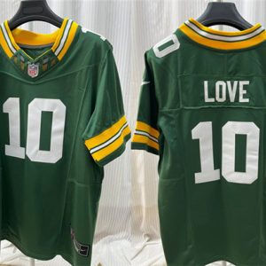 Green Bay Packers #10 Jordan Love Green 2023 F.U.S.E. Limited Stitched Jersey