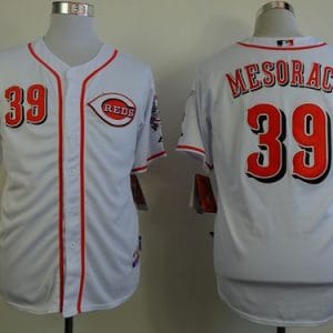 Reds #39 Devin Mesoraco White Cool Base Stitched Jersey
