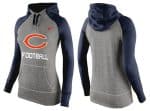 Nike Chicago Bears Performance Hoodie Grey Dark Blue