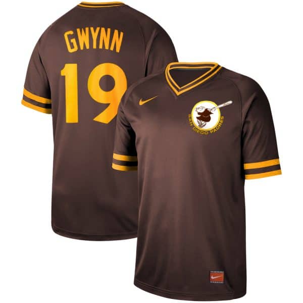 San Diego Padres #19 Tony Gwynn Coffee Cooperstown Collection Legend Stitched Jersey