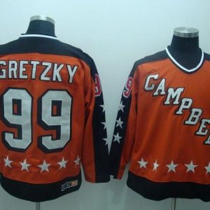 Oilers #99 Wayne Gretzky Stitched Orange Jersey