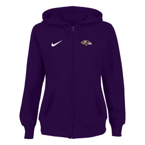 Baltimore Ravens Stadium Rally Full Zip Hoodie Purple