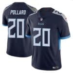 Tennessee Titans #20 Tony Pollard Navy Vapor Limited Stitched Jersey