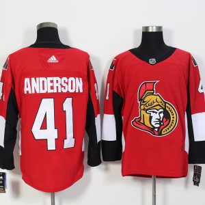 Ottawa Senators #41 Craig Anderson Red Stitched Adidas Jersey