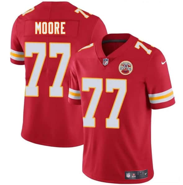 Kansas City Chiefs #77 Jaylon Moore Red 2025 Vapor Untouchable Limited Stitched Jersey