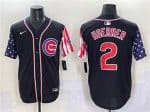 Chicago Cubs #2 Nico Hoerner Black 2025 Independence Day Vapor Premier Limited Stitched Jersey