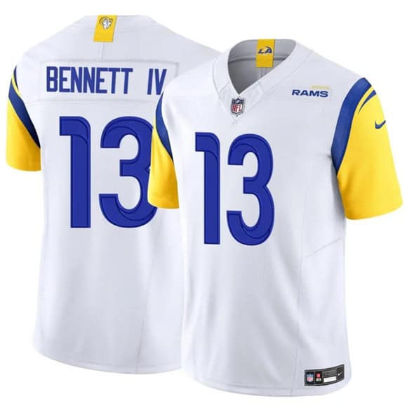 Los Angeles Rams #13 Stetson Bennett IV White 2024 F.U.S.E. Vapor Untouchable Football Stitched Jersey