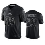 Los Angeles Chargers #99 Jerry Tillery Black Reflective Limited Stitched Football Jersey