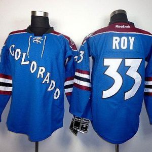 Avalanche #33 Patrick Roy Blue Third Stitched Jersey