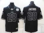 Las Vegas Raiders #28 Josh Jacobs Black Shadow Vapor Limited Stitched Jersey