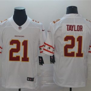 Washington Redskins #21 Sean Taylor 2019 White Team Logo Limited Stitched Jersey