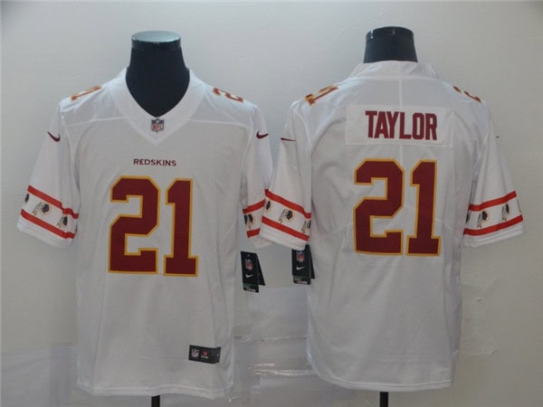 Washington Redskins #21 Sean Taylor 2019 White Team Logo Limited Stitched Jersey