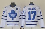 Maple Leafs #17 Wendel Clark White Stitched Jersey
