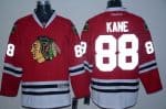 Blackhawks #88 Patrick Kane Toews Red Reflective Version Stitched Jersey