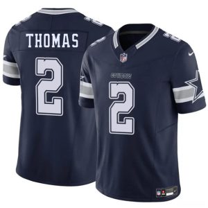 Dallas Cowboys #2 Juanyeh Thomas Navy 2025 F.U.S.E. Vapor Untouchable Limited Stitched Jersey