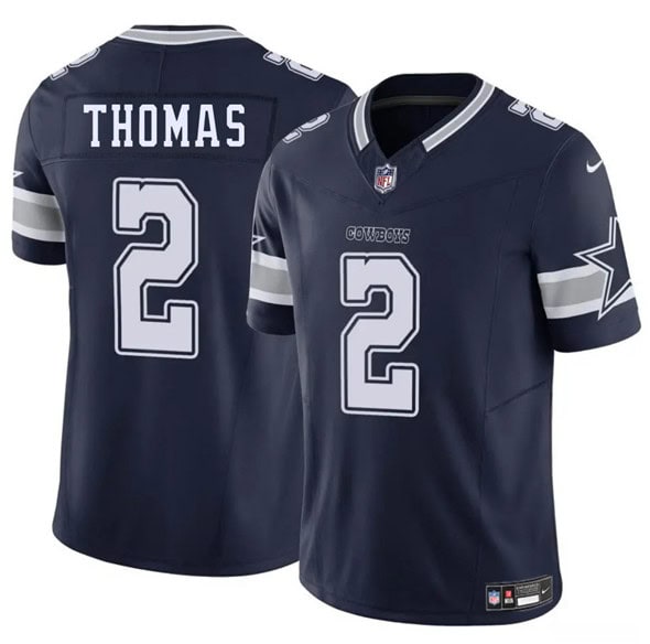 Dallas Cowboys #2 Juanyeh Thomas Navy 2025 F.U.S.E. Vapor Untouchable Limited Stitched Jersey