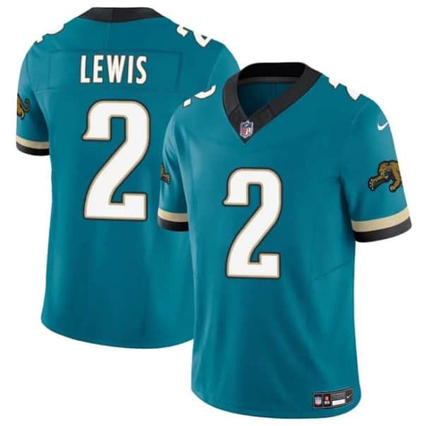 Jacksonville Jaguars #2 Jourdan Lewis Teal 2025 F.U.S.E. Prowler Throwback Vapor Limited Stitched Jersey