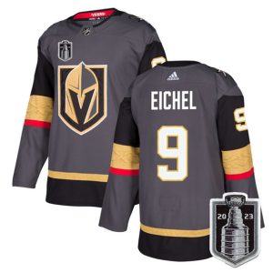 Vegas Golden Knights #9 Jack Eichel Gray 2023 Stanley Cup Final Stitched Jersey