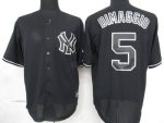Yankees #5 Joe DiMaggio Black Fashion Stitched Jersey