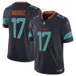 Miami Dolphins #17 Jaylen Waddle Black 2025 F.U.S.E. ¡°Rivalries¡± Vapor Limited Football Stitched Jersey