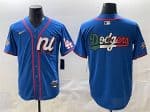 National League Los Angeles Dodgers Team Big Logo Blue 2025 All-Star Edition Limited Stitched Jersey