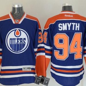 Oilers #94 Ryan Smyth Ligtht Blue Stitched Jersey