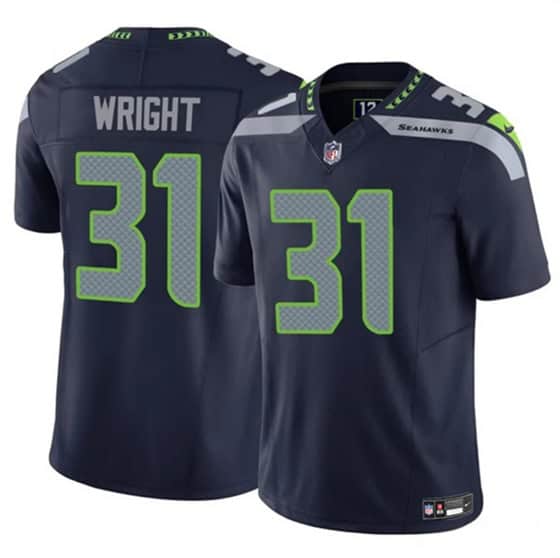 Seattle Seahawks #31 Jacardia Wright Navy 2025 F.U.S.E. Vapor Untouchable Limited Football Stitched Jersey