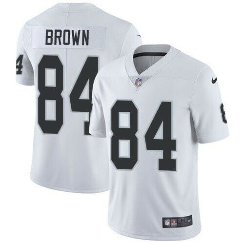 Raiders #84 Antonio Brown White Vapor Untouchable Limited Stitched Jersey
