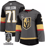 Vegas Golden Knights #71 William Karlsson Gray 2023 Stanley Cup Champions Stitched Jersey