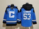 Indianapolis Colts #53 Shaquille Leonard Blue Ageless Must-Have Lace-Up Pullover Hoodie