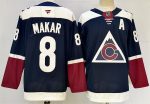 Colorado Avalanche #8 Cale Makar Navy 2024-25 Alternate With A Patch Stitched Jersey