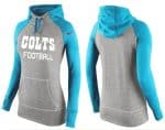 Nike Indianapolis Colts Performance Hoodie Grey Light Blue