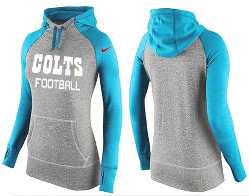 Nike Indianapolis Colts Performance Hoodie Grey Light Blue
