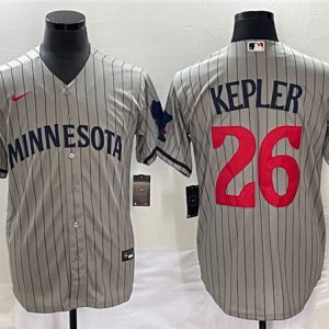 Minnesota Twins #26 Max Kepler Gray Cool Base Stitched Jersey