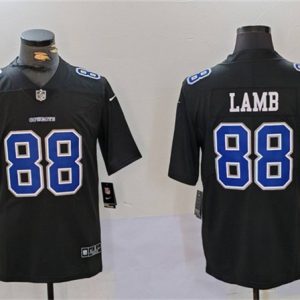 Dallas Cowboys #88 CeeDee Lamb Black Throwback Vapor Untouchable Limited Stitched Jersey