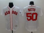 Boston Red Sox #50 Mookie Betts White Flexbase Stitched Jersey