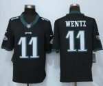 Eagles #11 Carson Wentz Black Alternate Stitched New Limited Nike Jersey