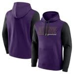 Baltimore Ravens Purple Black Outline Pullover Hoodie