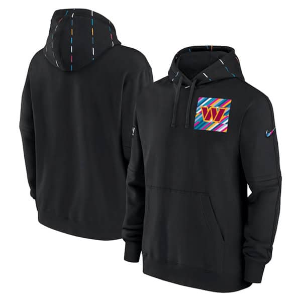 Washington Commanders Black 2023 Crucial Catch Club Pullover Hoodie