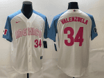 Mexico #34 Fernando Valenzuela 2023 White Blue World Classic Stitched Jersey