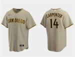 San Diego Padres #14 Matt Carpenter Tan Cool Base Stitched Jersey