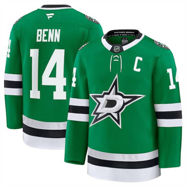 Dallas Stars #14 Jamie Benn Green 2024-25 Home Stitched Jersey