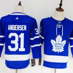 Toronto Maple Leafs #31 Frederik Andersen Blue Stitched Adidas Jersey