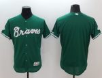 Braves Blank Green Celtic Flexbase Authentic Collection Stitched Jersey