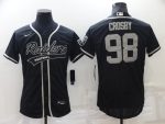 Las Vegas Raiders #98 Maxx Crosby Black Flex Base Stitched Jersey